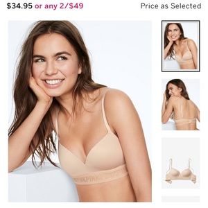 Victoria’s Secret Pink Wear Everywhere Bra nude